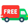 Icon representing U.S. Wide Free Shipping with a delivery truck emoji