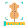 Icon representing Tailor Fit with a dress emoji